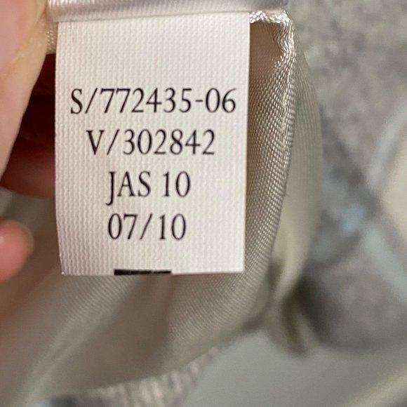 Old Navy Women Plaid Gray White Light blue Silky liner Coat Jacket Sz Small - Picture 9 of 13